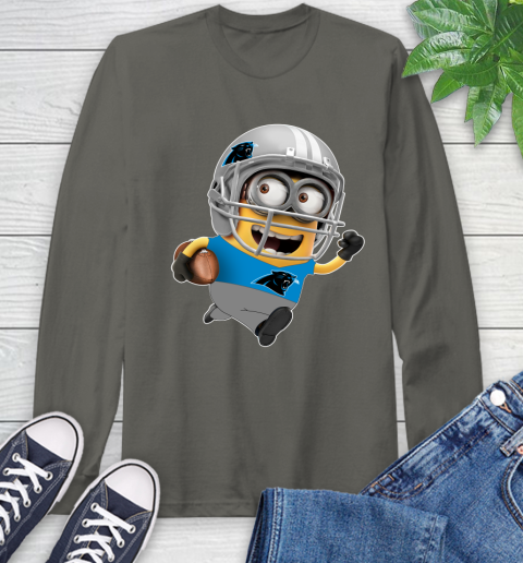 NFL Carolina Panthers Minions Disney Football Sports Long Sleeve T-Shirt 8