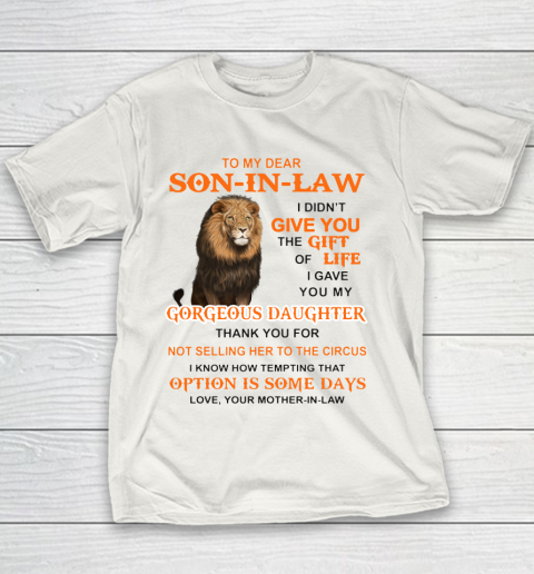 To My Dear Son In Law Youth T-Shirt