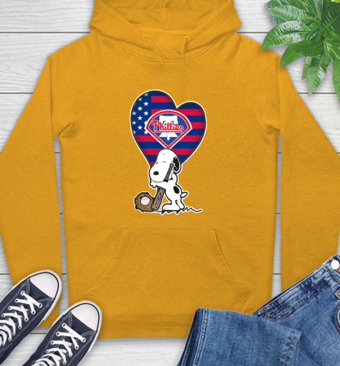 Philadelphia Phillies MLB Baseball The Peanuts Movie Adorable Snoopy Hoodie 3