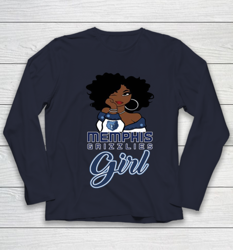 Memphis Grizzlies Girl NBA Youth Long Sleeve 3