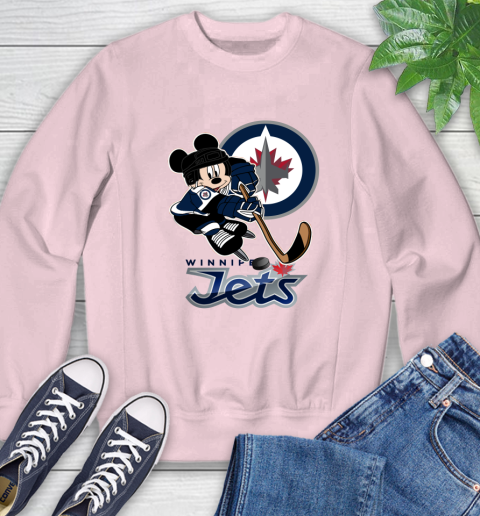 NHL Winnipeg Jets Mickey Mouse Disney Hockey T Shirt Sweatshirt 9