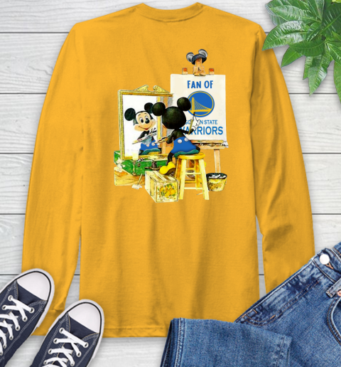 NBA Basketball Golden State Warriors Mickey Drawing Shirt 55