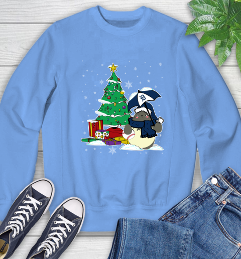 Detroit Tigers MLB Baseball Cute Tonari No Totoro Christmas Sports Sweatshirt 11