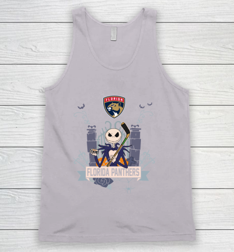 NHL Florida Panthers Hockey Jack Skellington Halloween Tank Top 3