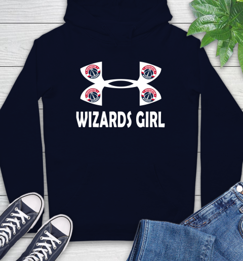 NBA Washington Wizards Girl Under Armour Basketball Sports Hoodie 3