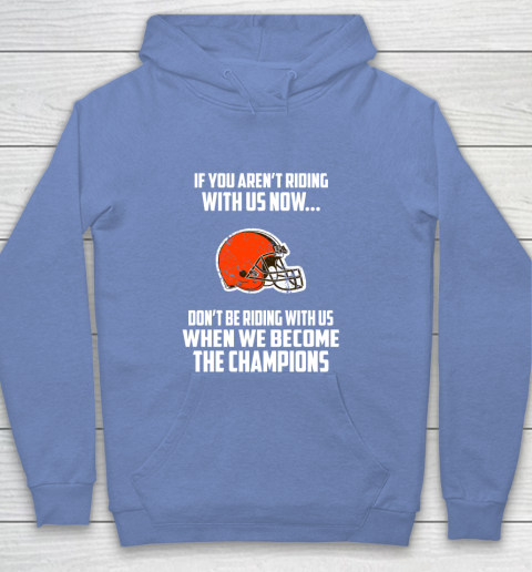 NFL Cleveland Browns Football We Become The Champions Youth Hoodie 8