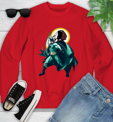 NFL Batman Football Sports Washington Redskins Youth Sweatshirt 9