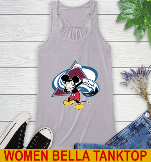 Colorado Avalanche NHL Hockey Dabbing Mickey Disney Sports Racerback Tank 5