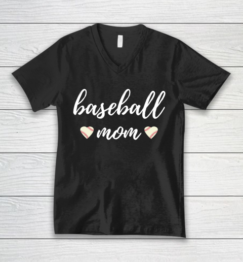 Mother's Day Funny Gift Ideas Apparel  Baseball Mom, A Loving Mother Who Likes Baseball T Shirt V-Neck T-Shirt