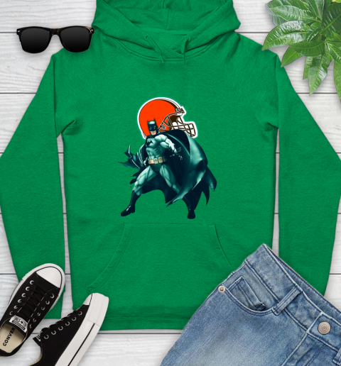 NFL Batman Football Sports Cleveland Browns Youth Hoodie 7