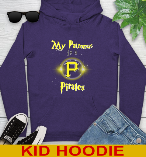 MLB Baseball Harry Potter My Patronus Is A Pittsburgh Pirates Youth Hoodie 5
