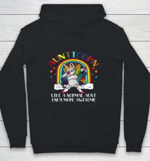 Aunticorn Like An Aunt Only Awesome Dabbing Unicorn Youth Hoodie