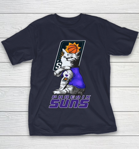 NBA Basketball My Cat Loves Phoenix Suns Youth T-Shirt 2