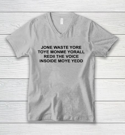 Jone Waste Yore Funny I Miss You Blink 182 V-Neck T-Shirt 2