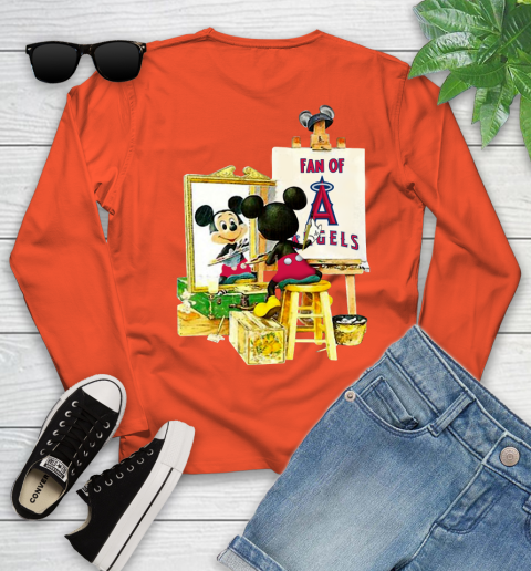 MLB Baseball Los Angeles Angels Mickey Drawing Shirt 115