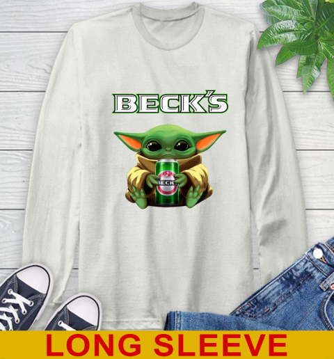 Star Wars Baby Yoda Hugs Beck's Beer Shirt 69