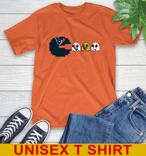 Houston Texans NFL Football Pac Man Champion T-Shirt 5