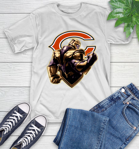NFL Thanos Avengers Endgame Football Sports Chicago Bears T-Shirt