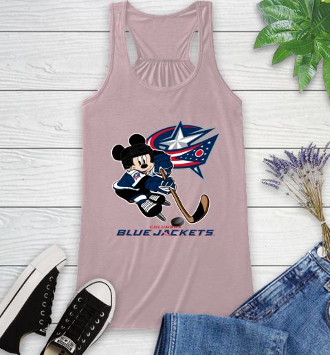 NHL Columbus Blue Jackets Mickey Mouse Disney Hockey T Shirt Racerback Tank 11