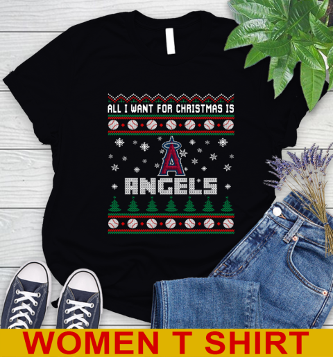 MLB All I Want For Christmas Is Los Angeles Angels Baseball Sports 85