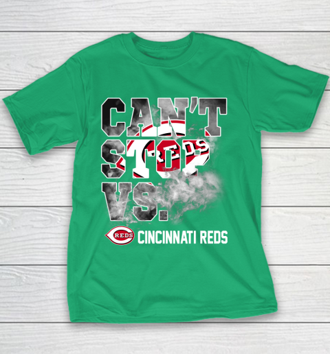 MLB Cincinnati Reds Baseball Can't Stop Vs Cincinnati Reds Youth T-Shirt 3
