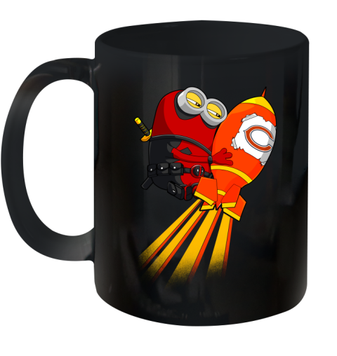 NFL Football Chicago Bears Deadpool Minion Marvel Shirt Ceramic Mug 11oz