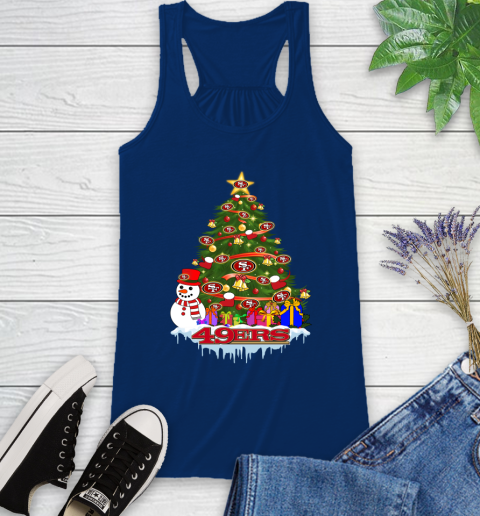 San Francisco 49ers Merry Christmas NFL Football Sports Racerback Tank 9