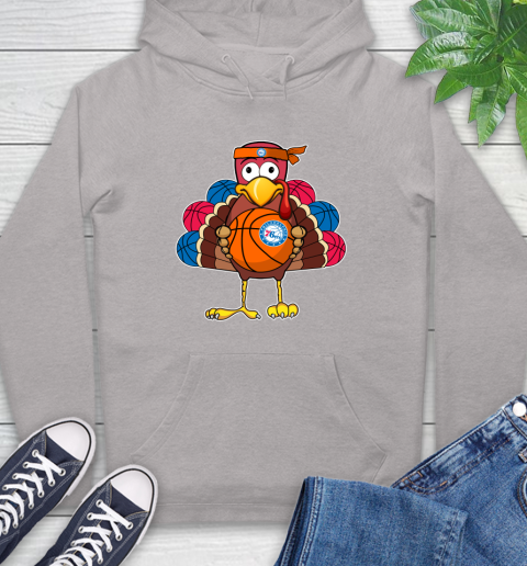 Philadelphia 76ers Turkey thanksgiving day Hoodie 12