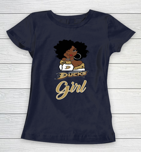 Anaheim Ducks Girl NHL Women's T-Shirt 4