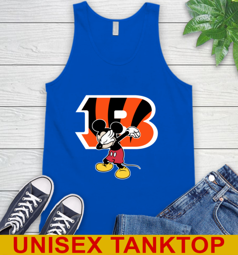 Cincinnati Bengals NFL Football Dabbing Mickey Disney Sports Tank Top 5