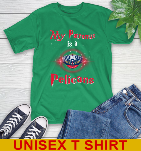 NBA Basketball Harry Potter My Patronus Is A New Orleans Pelicans T-Shirt 7