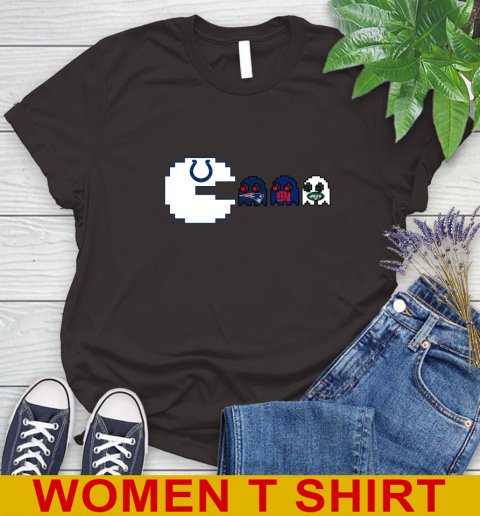 Indianapolis Colts NFL Football Pac Man Champion Women's T-Shirt 8