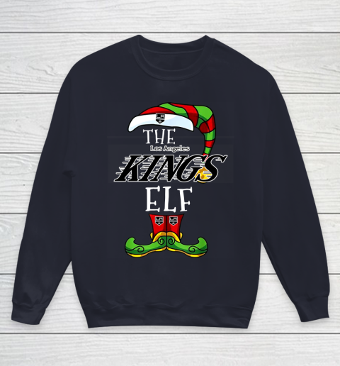 Los Angeles Kings Christmas ELF Funny NHL Youth Sweatshirt 2