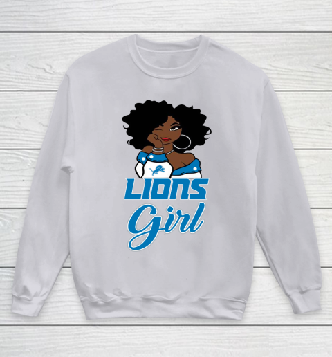 Detroit Lions Girl NFL Youth Sweatshirt - Image 5