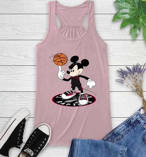 NBA Basketball Toronto Raptors Cheerful Mickey Disney Shirt not broken the mould Racerback Tank 10