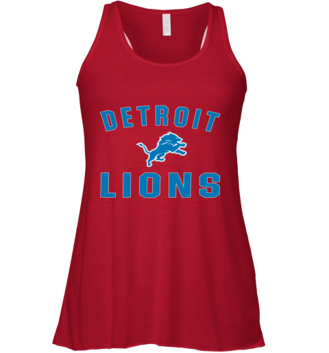 Detroit Lions NFL Line by Fanatics Branded Blue Vintage Victory Racerback Tank