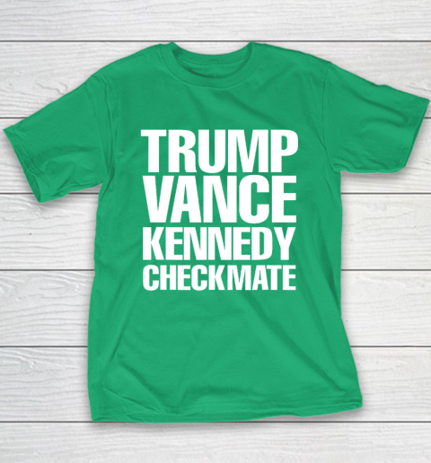 Trump Vance Kennedy Checkmate 2024 Election Republican Conserve The Win Youth T-Shirt 4