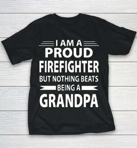 Grandpa Funny Gift Apparel  Firefighter Grandpa Youth T-Shirt