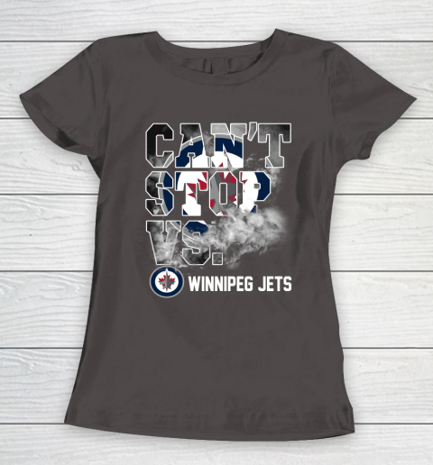 NHL Winnipeg Jets Hockey Can't Stop Vs Women's T-Shirt 7