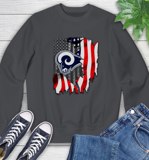 Los Angeles Rams NFL Football American Flag Sweatshirt 6