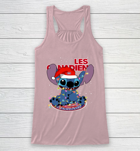 Montreal Canadiens NHL Hockey noel stitch Christmas Racerback Tank 5