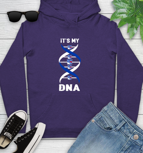 New York Rangers NHL Hockey It's My DNA Sports Youth Hoodie 5