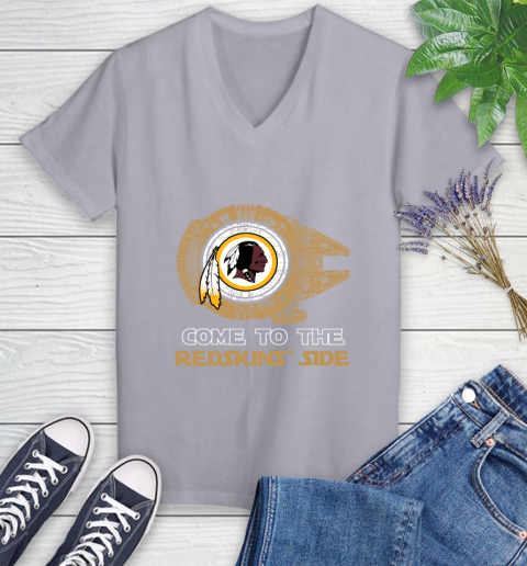 NFL Come To The Washington Redskins Wars Football Sports Women's V-Neck T-Shirt 4