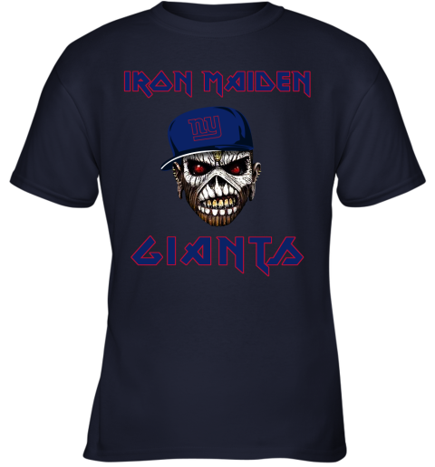 NFL New York Giants Iron Maiden Rock Band Music Football Sports rjmTWKYC5KP youth t shirt 26 95 151514 front navy