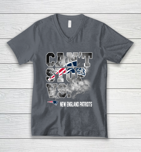 NFL New England Patriots Can't Stop Vs V-Neck T-Shirt 4