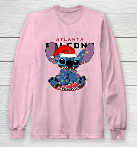 Atlanta Falcons NFL Football noel stitch Christmas Long Sleeve T-Shirt 6
