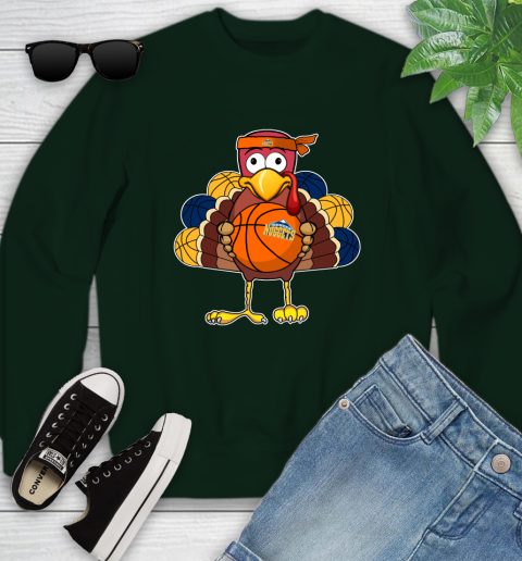 Denver Nuggets Turkey thanksgiving day Youth Sweatshirt 10