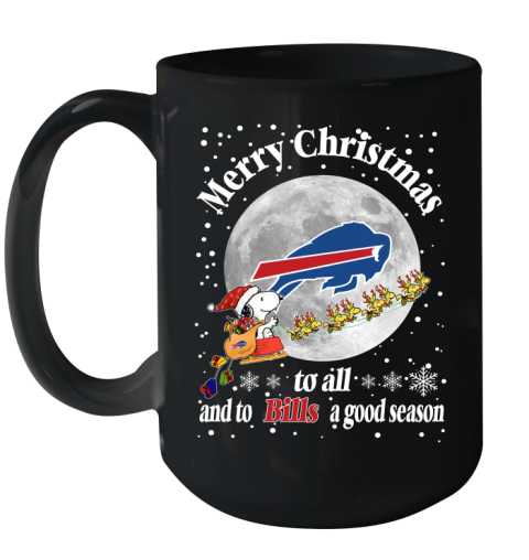 Buffalo Bills Merry Christmas To All And To Bills A Good Season NFL Football Sports Ceramic Mug 15oz