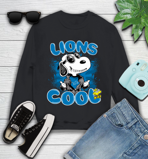 NFL Football Detroit Lions Cool Snoopy Shirt Youth Sweatshirt