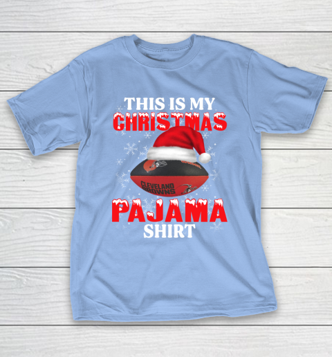 Cleveland Browns This Is My Christmas Pajama Shirt NFL T-Shirt 10